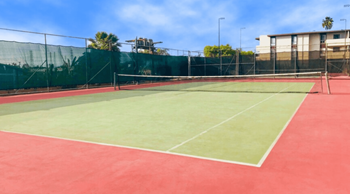 Tennis Courts at Paradise Gardens Apartments in Long Beach, California
